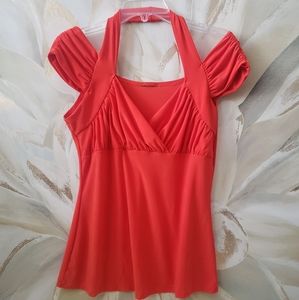 Ruched V-Neck Top